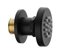 ComfyHarbor Cabezal de ducha de cuerpo ajustable, boquilla giratoria de spa de pulverización lateral, chorro de ducha montado en la pared G1/2, cabezal de masaje de acero inoxidable 304 y latón para