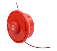 ComfyHarbor Cabezal de recortadora de alimentación para cepillo GX25 GX35, rosca M10 x 1.25 LH, pieza de repuesto roja para recortadoras de césped de eje recto de gasolina