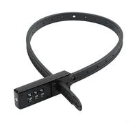 ComfyHarbor Cable ajustable, para candado de bicicleta, con combinación de 3 dígitos, núcleo de acero inoxidable y carcasa de nailon, correa de seguridad resistente a la intemperie, para casco