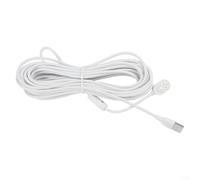 ComfyHarbor Cable de carga para Ultra 2, Pro 5S 2K, Pro 3, Go2, IP65 resistente a la intemperie, cable de extensión de alimentación TPE de 20 AWG para cámaras de seguridad, blanco (25 pies)