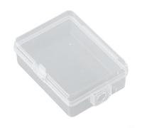 ComfyHarbor Caja de almacenamiento de plástico transparente con hebilla segura, organizador de polipropileno grueso para joyas, cuentas, píldoras, aparejos de pesca, cosméticos, contenedor