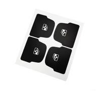 ComfyHarbor Calcomanías de reparación para botón de control de ventana Corvette C7, superposición de vinilo de alta calidad, con letras blancas para reducir la penetración de la luz y evitar la