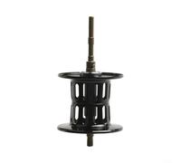 ComfyHarbor Carrete de pesca de metal con rodamiento para Abu Garcia BMAX3 PMAX3 B3 P3 S3 SMAX3 ORRA2SX OMAX3 PURMAX3 REVO4, carrete largo de rueda de gota de agua 1,5-15 g (acero inoxidable negro)
