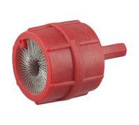 ComfyHarbor Cepillo limpiador de terminales de batería de coche, herramienta de cepillo de alambre 4 en 1 con cerdas de acero inoxidable para postes negativos positivos, herramienta de limpieza de