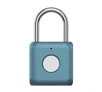 ComfyHarbor Cerradura electrónica inteligente, con sistema de reconocimiento de huellas dactilares, candado de seguridad de metal, diseño impermeable, para protección de almacenamiento en interiores y