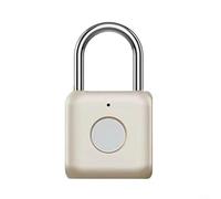 ComfyHarbor Cerradura electrónica inteligente, con sistema de reconocimiento de huellas dactilares, diseño impermeable de candado de seguridad de metal, para protección de almacenamiento interior y