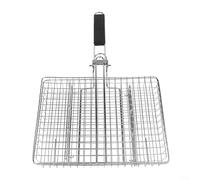 ComfyHarbor Cesta Plegable para acero Inoxidable para Barbacoa 50cm Cesta | para acero inoxidable para robusto, óxido, uso , para ideal parrillas gas , temporada BBQ