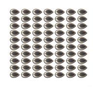 ComfyHarbor Cinta holográfica 2D de ojos de señuelo de pesca, calcomanías adhesivas realistas, para aparejos artesanales, cebos de bricolaje, calcomanías planas de ojo de pez para atraer peces, S 10 x