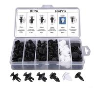 ComfyHarbor Clips de sujeción de nailon para automóvil, soporte de clip de empuje para guardabarros parachoques lateral, kit de retención con caja de almacenamiento para reparación de panel de