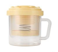 ComfyHarbor Colador de yogur, con tapa, para yogur griego casero, separador de suero de leche de malla fina y máquina de queso, herramienta de filtración a presión, para cocina, diseño limpio que