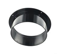 ComfyHarbor Conector de brida de tubo recto ABS - Acoplamiento negro montado en la pared para tubos de 100 mm/125 mm/150 mm (4 pulgadas/5 pulgadas/6 pulgadas), accesorio de fontanería de baja