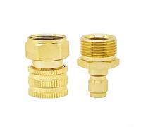 ComfyHarbor Conector rápido para lavadora de alta presión de 22 x 1,5 mm, adaptador de boquilla de aleación de aluminio con mecanismo de rodamiento de bolas y sello de goma a prueba de fugas para