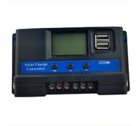 ComfyHarbor Controlador de carga solar de 12 V/24 V con pantalla LCD, regulador fotovoltaico, para luz de calle RV Smart Home Power System Protection (20 A)