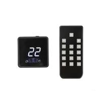 ComfyHarbor Controlador de ventilador PWM de 4 pines, entrada DC5521/tipo C, soporte de carga rápida PD/QC, control remoto, pantalla digital para refrigeración de PC DIY (tipo C)