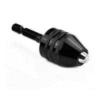 ComfyHarbor Convertidor de portabrocas sin llave, herramienta de vástago hexagonal de 14 pulgadas para brocas de cambio rápido, herramienta de conversión de portabrocas sin llave (0.8-8 mm)