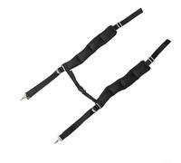 ComfyHarbor Correa de hombro para mochila con arnés acolchado, hebilla de pecho y ganchos alternativos para rociadores de jardín y recortadoras de cuerdas, color negro