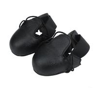 ComfyHarbor Cubiertas de zapatos de seguridad con puntera de acero, protectores de cuero antigolpes con bandas elásticas para trabajos industriales, protección de calzado antideslizante resistente al