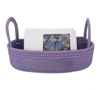 ComfyHarbor Cubo de basura grande de cuerda de algodón de 35 cm para | Para algodón tejido a mano de alta calidad, resistente para construcción trenzada, se adapta a tanques de inodoro