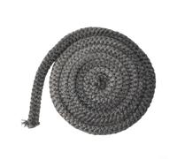 ComfyHarbor Cuerda de fibra de vidrio negra de 2 m para sellado de puerta de estufa de 14/16 mm, junta de repuesto para quemador de leña, chimenea, caldera y horno industrial, resistente al calor (14