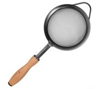 ComfyHarbor Edelstahl-Sieb Zum Kochen Und Backen, Feinmaschiges Sieb Mit Buchenholzgriff, Küchensieb Für Sojamilch, Mehl Und Zutaten, Hitzebeständiger para griff(M)