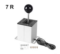 ComfyHarbor Emulador USB, para Logitech G29 G27 G25 G920 para THRUSTMASTER T300RS GT, Metal 6+R 7+R Racing Simulator Gear Shifter, para ATS ETS WRC PC Gaming (7 velocidades)