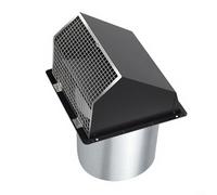ComfyHarbor Escape de pared de acero inoxidable con diseño de sombrero a prueba de viento para cubierta de ventilación de secadora y campana extractora, gestión de flujo de aire al aire libre para