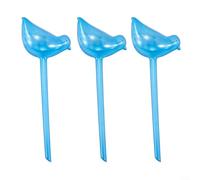 ComfyHarbor Estaca de riego de plantas de PVC de 25 cm, para jardín interior y exterior, goteros transparentes de diseño de pájaros, sistemas automáticos de bulbos de riego automático (azul)