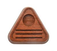 ComfyHarbor Estante de almacenamiento de portafiltro espresso, para pantallas de disco de 51 mm, 53 mm, 58 mm, soporte de filtro de café de madera de nogal, con ranuras triangulares, para organización