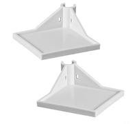 ComfyHarbor Estantes esquineros para tienda de cultivo, paquete de 2 unidades de 3.5 x 3.5 pulgadas, material PP, diseño a presión para postes de 16 mm o 22 mm, ahorro de espacio, almacenamiento para