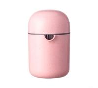 ComfyHarbor Exprimidor manual de cítricos, exprimidor de limón portátil, con 8 aletas de corte, para una extracción eficiente de jugo, prensa manual compacta, para viajes y cocina en casa (rosa)