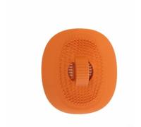 ComfyHarbor Filtro de drenaje de silicona de 35 mm para fregadero con sello antideslizante, recogedor de pelo con válvula abatible para lavabo de baño, naranja (naranja)