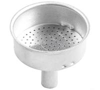 ComfyHarbor Filtro de embudo Moka de aluminio, repuesto para cafetera espresso, accesorio de piezas de percolador plateado compatible con 1, 2, 3, 6, 9, 12 tazas, Home Cafe Essential (100 ml)