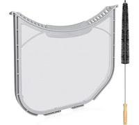 ComfyHarbor Filtro de pelusa de repuesto para secadora ADQ566564 con cepillo de limpieza largo, compatible con secadoras LG y Kenmore, alambre de acero inoxidable y mango de madera, grueso