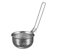ComfyHarbor Filtro plegable de mango largo para freír, cuchara tamiz inoxidable 304 de acero inoxidable, para olla caliente, colador de aceite eficiente, para alimentos fritos crujientes, utensilio de