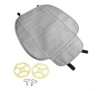 ComfyHarbor Funda de asiento delantero de coche, cojín de silla de automóvil, almohadilla de piel sintética transpirable, con carbón 5A, tapete ergonómico de masaje ondulado, accesorio interior para