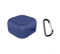 ComfyHarbor Funda de silicona para Galaxy Buds 4 y 4 Pro, funda protectora con ganchos, piel suave a prueba de golpes, recortes precisos para carga, accesorio de viaje ligero, color negro (azul)