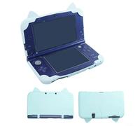 ComfyHarbor Funda protectora de silicona, para el nuevo 3DS LL XL, funda de goma suave, con patrón de gato 3D, cubierta a prueba de golpes, recortes precisos, agarre cómodo, protección de cuerpo