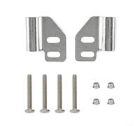 ComfyHarbor Gancho de caja trasera de aluminio plateado, montaje de liberación rápida para la caja superior del equipaje trasero de motocicleta, accesorio de marco de soporte de base de maletero (caja