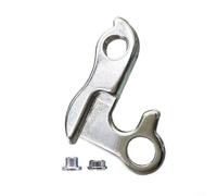 ComfyHarbor Gancho trasero de aleación de aluminio para desviador trasero, con tornillo, para bicicletas Corratec de 42 mm, distancia del agujero, pieza de repuesto plateada, componente de ciclismo