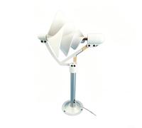 ComfyHarbor Generador de turbina eólica en espiral de 10 W, modelo científico Arquímedes Breeze Start para enseñanza en el aula y proyectos de bricolaje, metal blanco, 30 x 22 x 38 mm