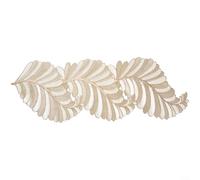 ComfyHarbor Gold For Leaf - Mesa de PVC para camino con diseño calado resistente al calor, elegante tapete de comedor de 33 x 92 cm para decoración de cocina, para fácil de limpiar, mantel individual