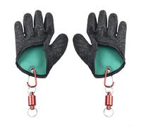 ComfyHarbor Guantes de pesca, con liberación de imán, agarre de látex resistente a pinchazos, para extracción de anzuelos, manos con revestimiento antideslizante, para capturar peces, protección