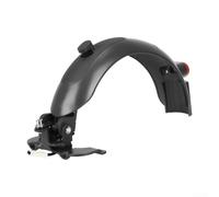 ComfyHarbor Guardabarros trasero de aleación de aluminio con luz trasera integrada y gancho para Xiaomi para scooter eléctrico M365 Pro2 y 1S, gris o gris + rojo (gris)