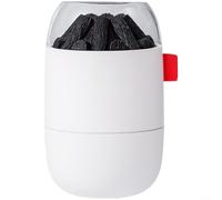 ComfyHarbor Humidificador USB silencioso compacto, función de luz nocturna suave para uso en dormitorio, oficina, niebla intermitente de 8 horas, material ABS, blanco/rosa (estilo blanco)