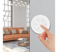 ComfyHarbor Interruptor de atenuación de perilla inalámbrico para control de iluminación inteligente, encendido y apagado y ajuste de brillo, funciona para Zigbee Hub ABS 44x44x18 mm
