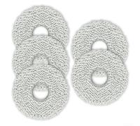 ComfyHarbor Juego de 5 almohadillas de microfibra lavables de repuesto para ECOVACS para Deebot T50 PRO, limpiador robótico de pisos, fácil de instalar para hogares higiénicos, limpieza con mascotas