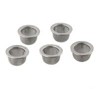 ComfyHarbor Juego de coladores de cóctel de acero inoxidable, 5 filtros de malla doble para Boston Shaker, kit de herramientas de bar profesional para mixología doméstica, color plateado