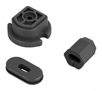 ComfyHarbor Juego de cubiertas de puerto de silicona a prueba de polvo, para accesorios de scooter eléctrico Xiaomi 4 Lite/II, ajuste seguro, protección negra flexible, paquete de 3 para una fácil