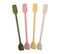 ComfyHarbor Juego de espátulas de silicona de doble extremo, raspador y cuchara para hornear de doble cabeza, para cocinar, limpiar tarros, mezclar masa, herramienta de cocina segura, para mantequilla