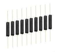 ComfyHarbor Juego de interruptores de láminas encapsulados de plástico, interruptor de sensor de inducción magnético normalmente abierto, tamaño compacto de 3 x 13 mm, negro, clasificación de 100 V